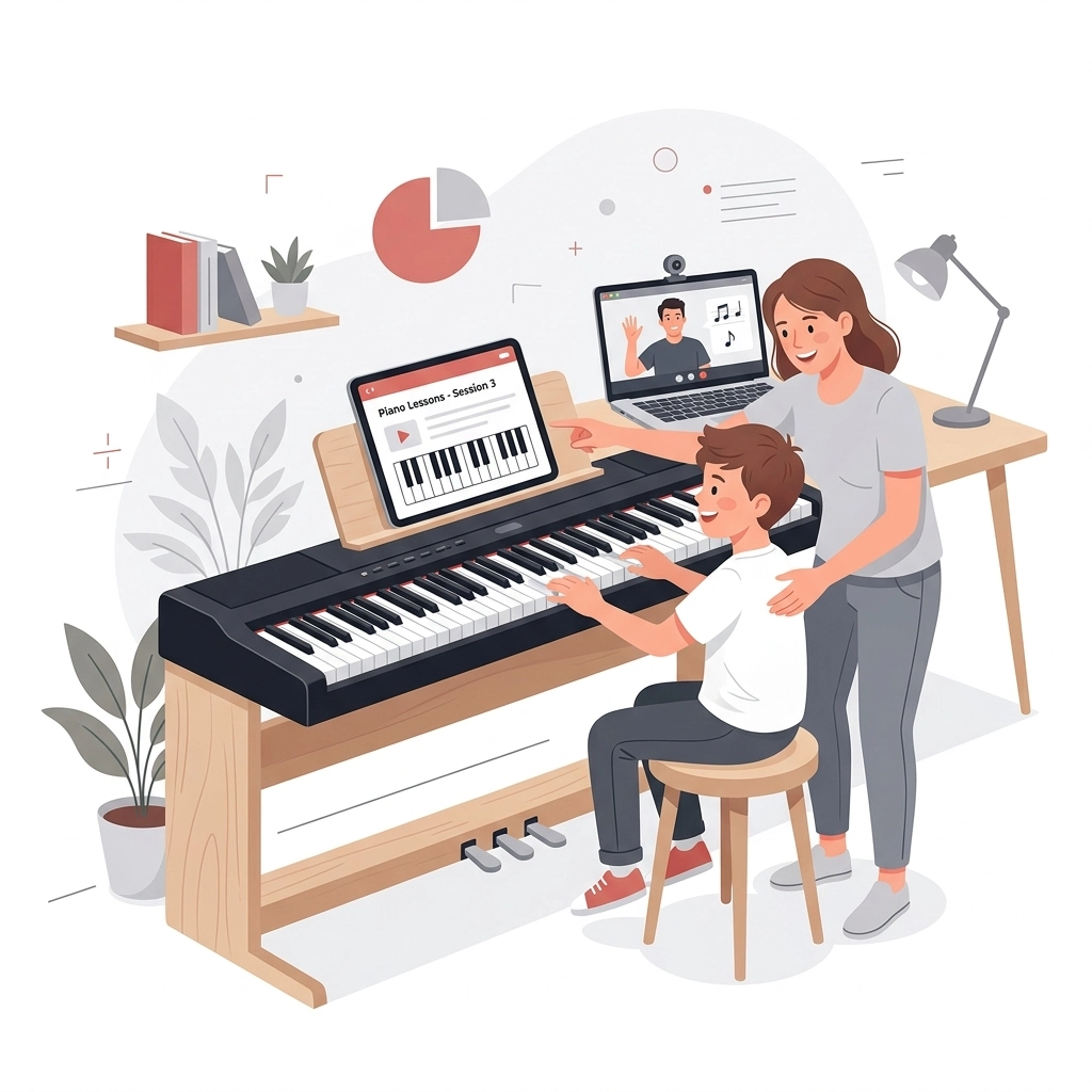 Why Online Piano Lessons are a Game-Changer for Busy Families