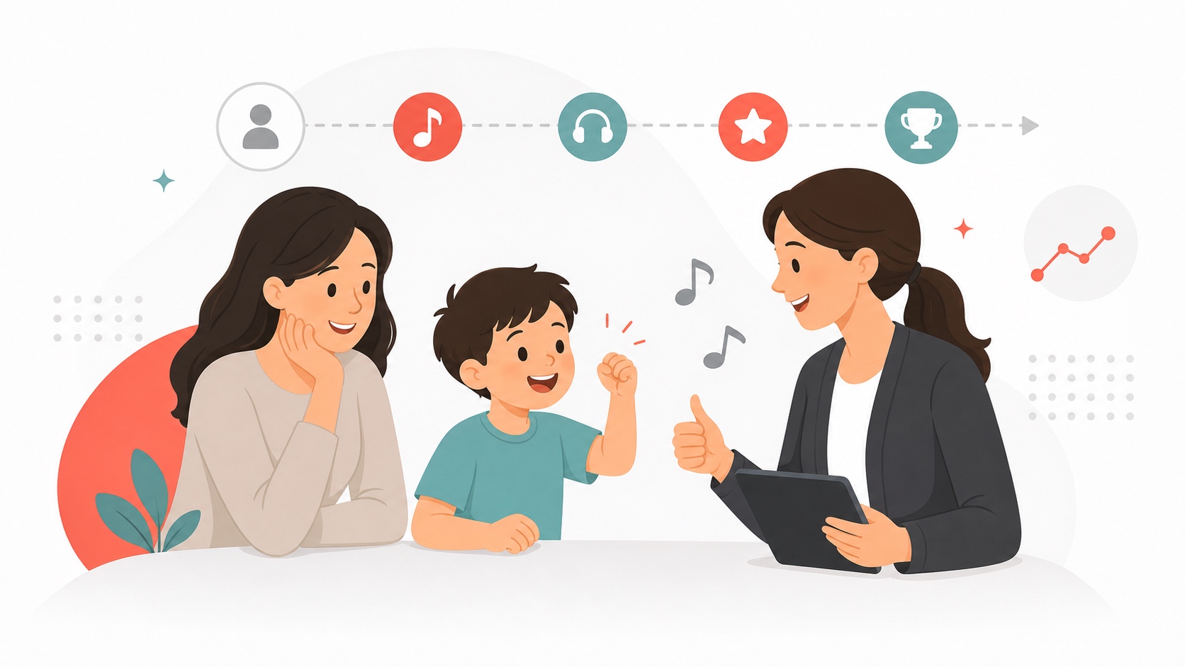 Child gaining confidence through a structured beginner piano lesson path
