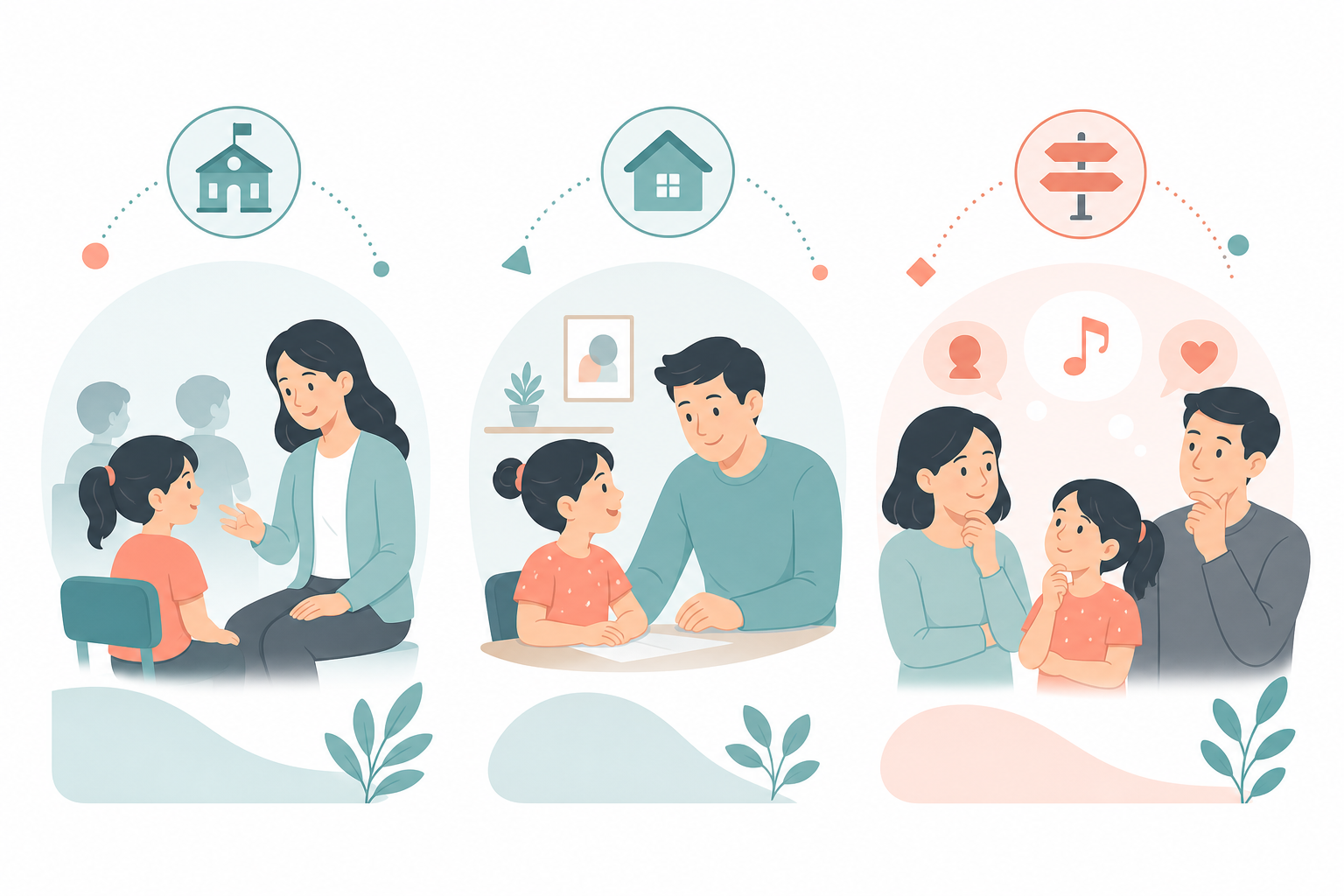 Three beginner piano lesson paths for school class, home online learning, and choosing the right next step